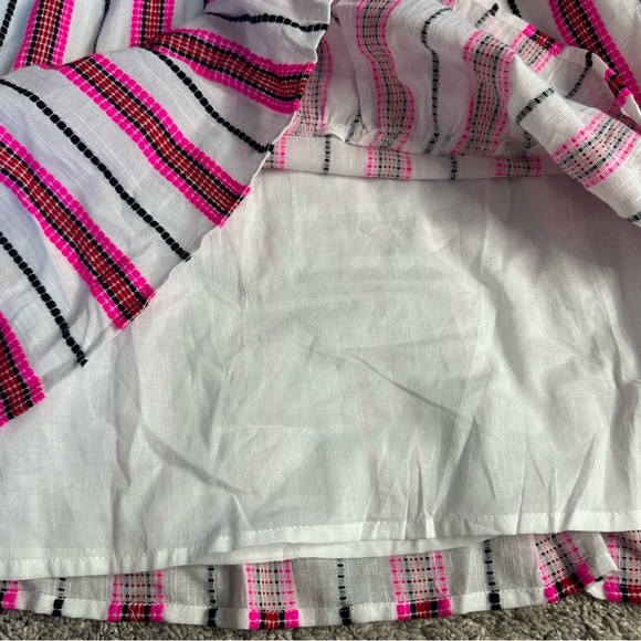 Evereve Pink Stripe Cassidy Mini Dress Small girly feminine casual work career - Picture 13 of 14